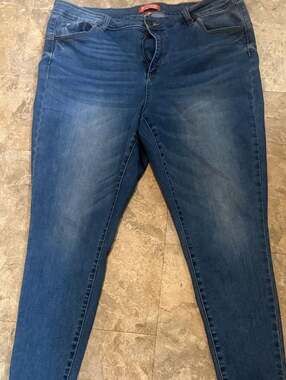 Wax Jean Butt I Love You Plus Size 20 High Rise Skinny Jeans Medium Wash